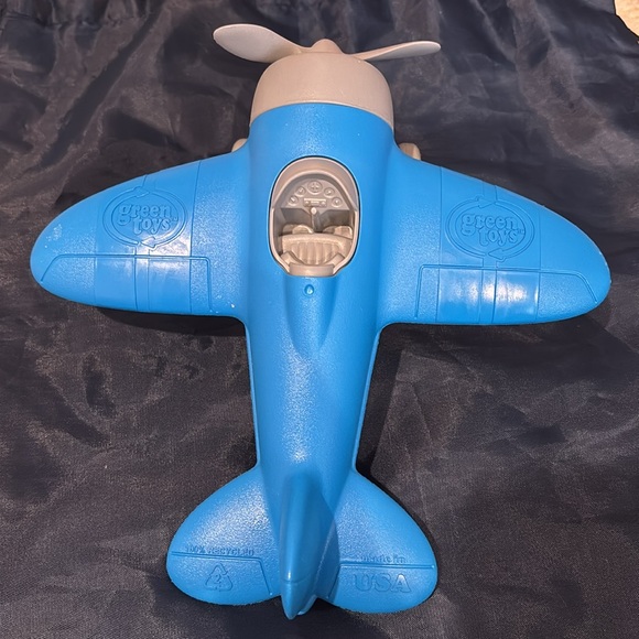Green Toys Airplane, Blue - Picture 2 of 2